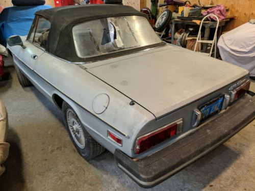 1979 alfa romeo spider garage find project rust free california car 3