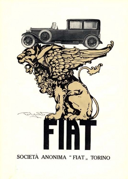 Plinio-Codognato--Pubblicita-FIAT-509--LEONE-alato--velocita-MITO-1926-_-eBay.md.jpg