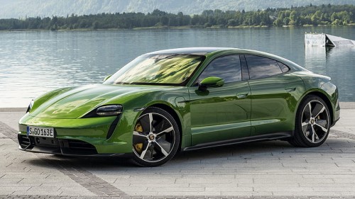 HD wallpaper porsche porsche taycan turbo s car electric car green car luxury car sedan